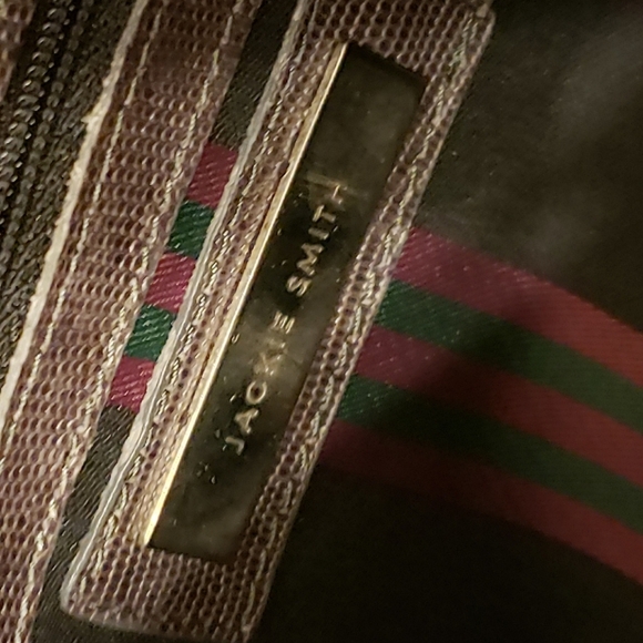 Vintage Jackie Smith Argentina Calf Skin Leather Bag Satchel Handbag Purse - Picture 13 of 16